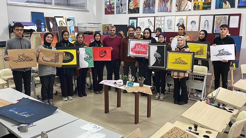 Mardin'de hüsnühat sanatı, öğrencilerin ellerinde hayat buluyor