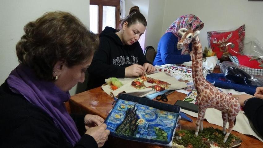 Unutulmaya yüz tutan desenler yaşatılıyor! Trabzon'da geleneksel sanata modern dokunuş