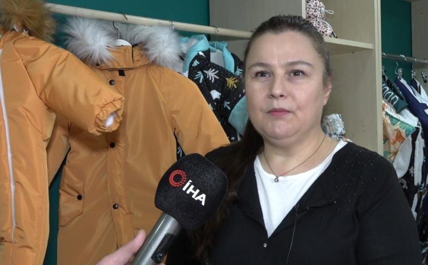 Torunu için kar tulumu dikti, hayatı değişti: Evde dikmeye başladı, Rusya pazarına açıldı