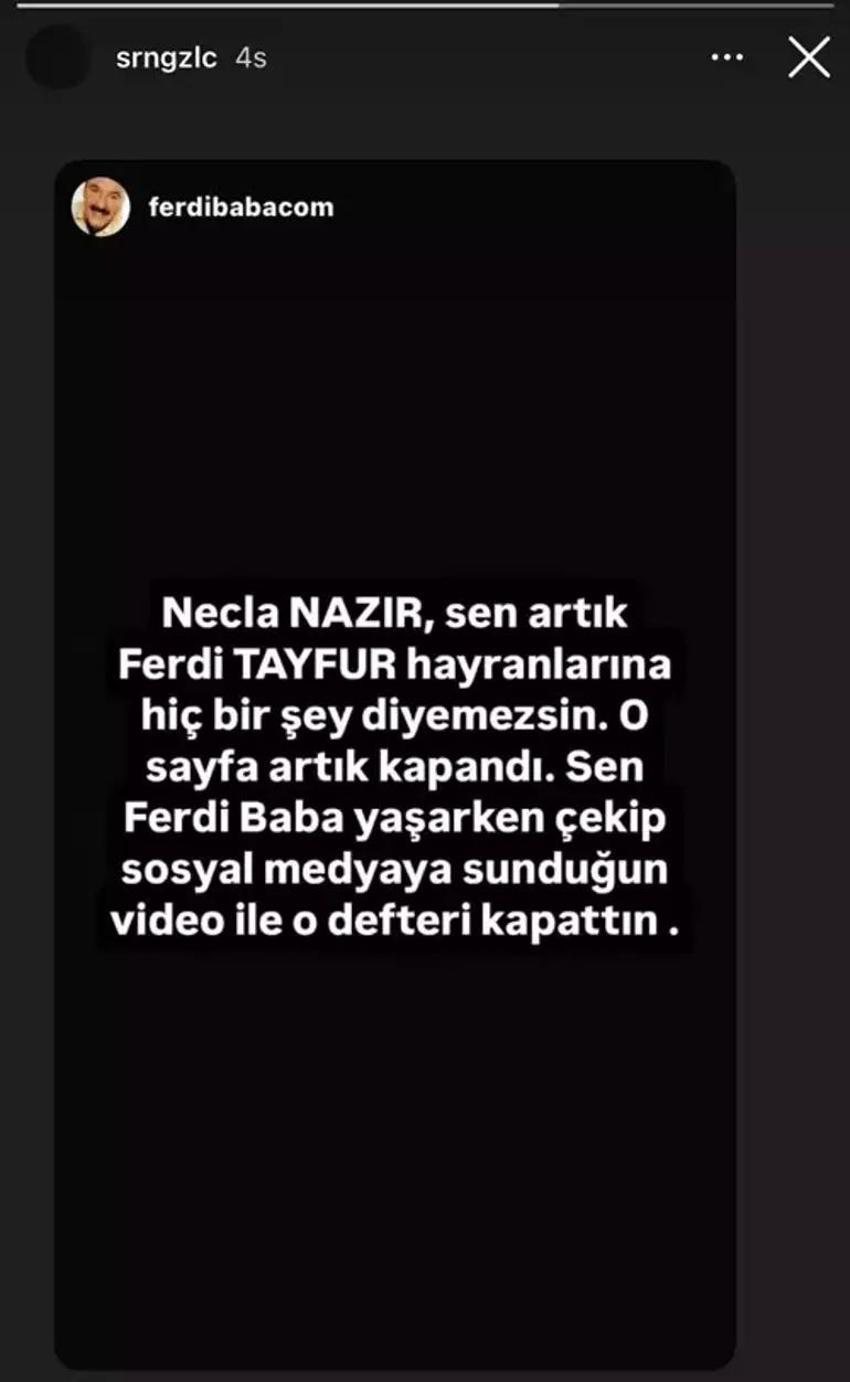 Ferdi Tayfur'un cenazesinde ortalık karışmıştı! Necla Nazır'a Şirin Gözalıcı'dan yanıt
