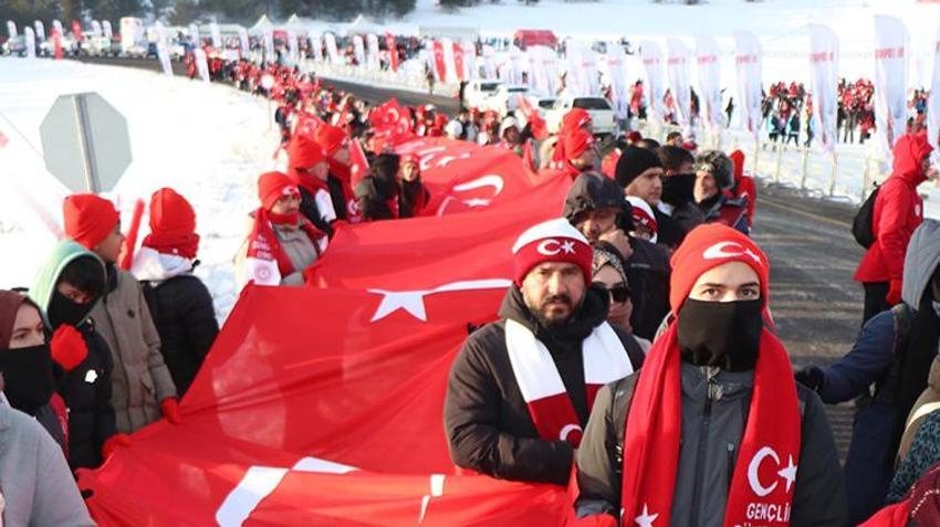 Sarıkamış Şehitleri unutulmadı! On binler onlar için yürüdü