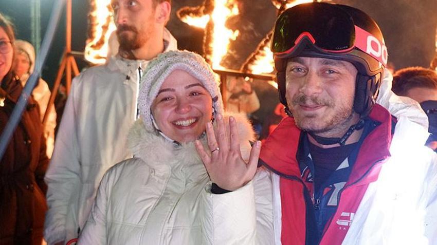 Kış sporlarının başkentinde renkli görüntüler! Zirvede sürpriz teklif