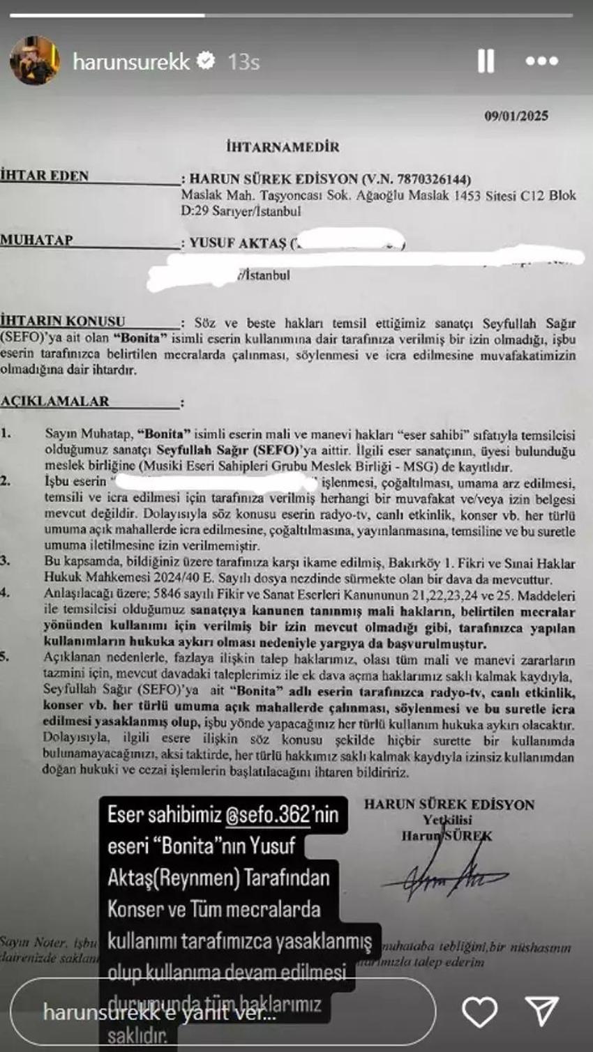 Ünlü rapçi Sefo ve Reynmen davalık oldu!