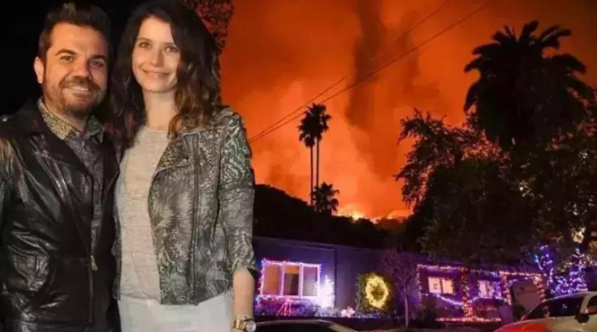 Los Angeles'daki yangın Kenan Doğulu ve Beren Saat'in evine de sıçradı! 