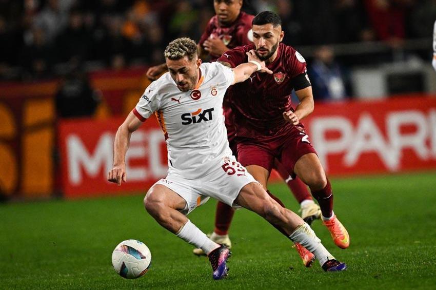 Hatayspor Galatasaray maçında 2 gol 1  penaltı vardı! Aslan Mersin'de 2 puan bıraktı