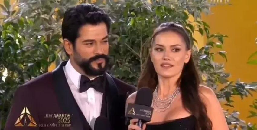 Ödül töreninde kombinler konuştu! Hande Erçel mi Afra Saraçoğlu mu?