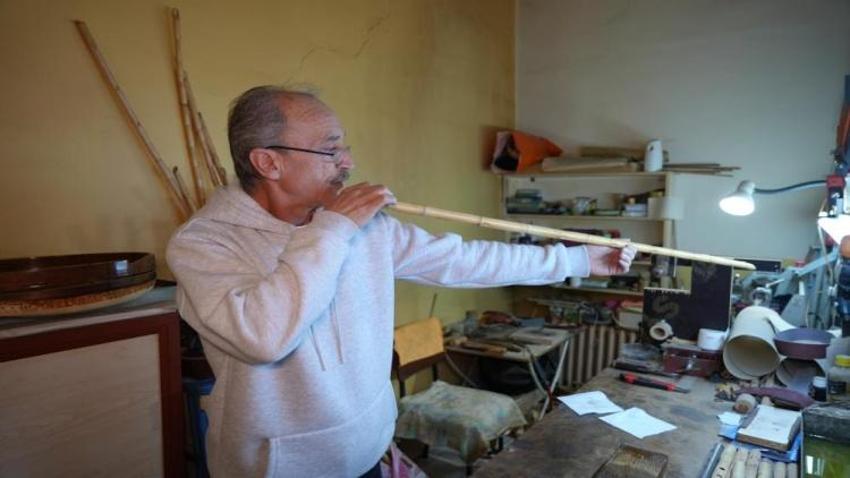 Kadim mirası gençlere aktarıyor! Kırıkkaleli neyzen hem üretiyor hem satıyor