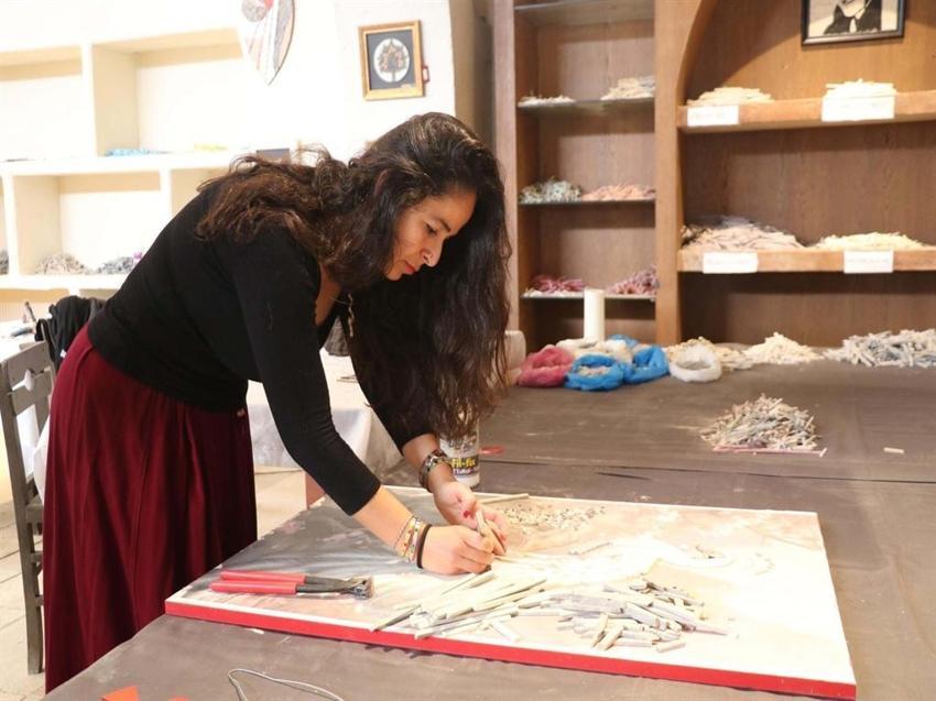 Hatay’da enkaz altından çıkarılan 500 bin parçalı mozaik sanat eseri, İzmir'de sergileniyor