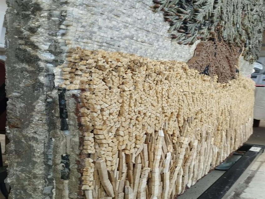 Hatay’da enkaz altından çıkarılan 500 bin parçalı mozaik sanat eseri, İzmir'de sergileniyor