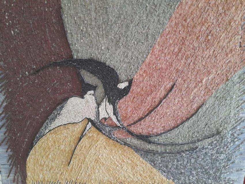 Hatay’da enkaz altından çıkarılan 500 bin parçalı mozaik sanat eseri, İzmir'de sergileniyor