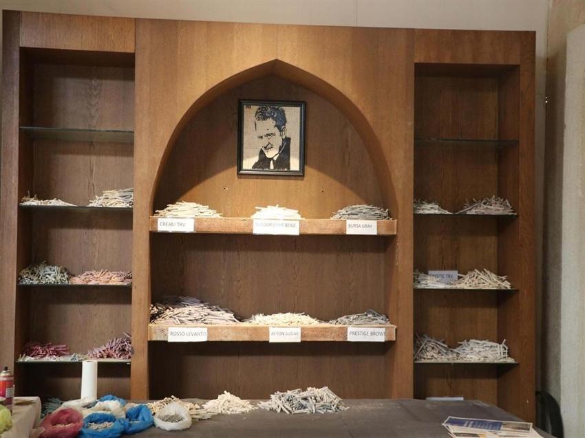 Hatay’da enkaz altından çıkarılan 500 bin parçalı mozaik sanat eseri, İzmir'de sergileniyor