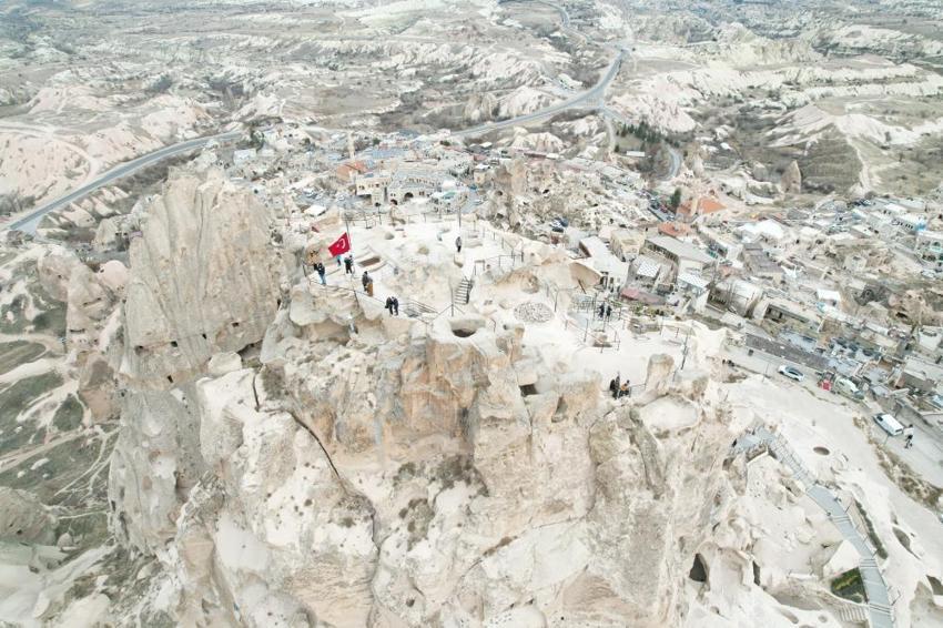 Uçhisar Kalesi'ne ziyaretçi rekoru! Bu yıl 472 bin turisti ağırladı