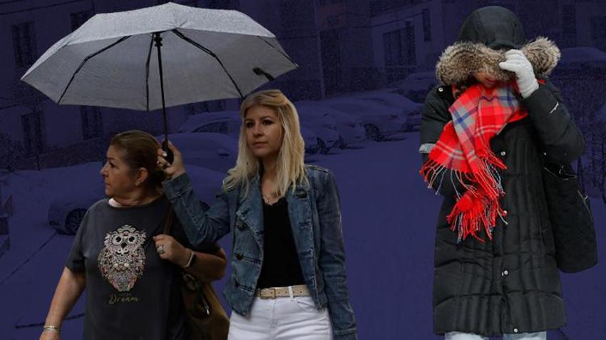 Meteoroloji, İstanbul dahil birçok il için alarm verdi! Kar yağışı, sağanak geliyor, bu saatlere dikkat