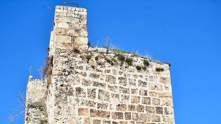 Antalya'nın binlerce yıllık sur ve burçlar 'yeşerdi'
