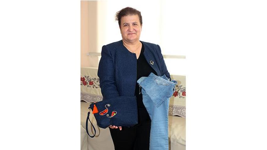 Antalya'da atık kumaşlar geri dönüşümle çanta oluyor