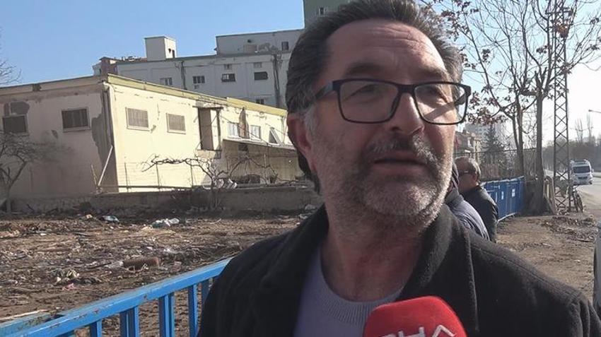 Konya'da 4 katlı bina çökmeden önce alt kattaki restoranın fayansları düşmeye başlamış