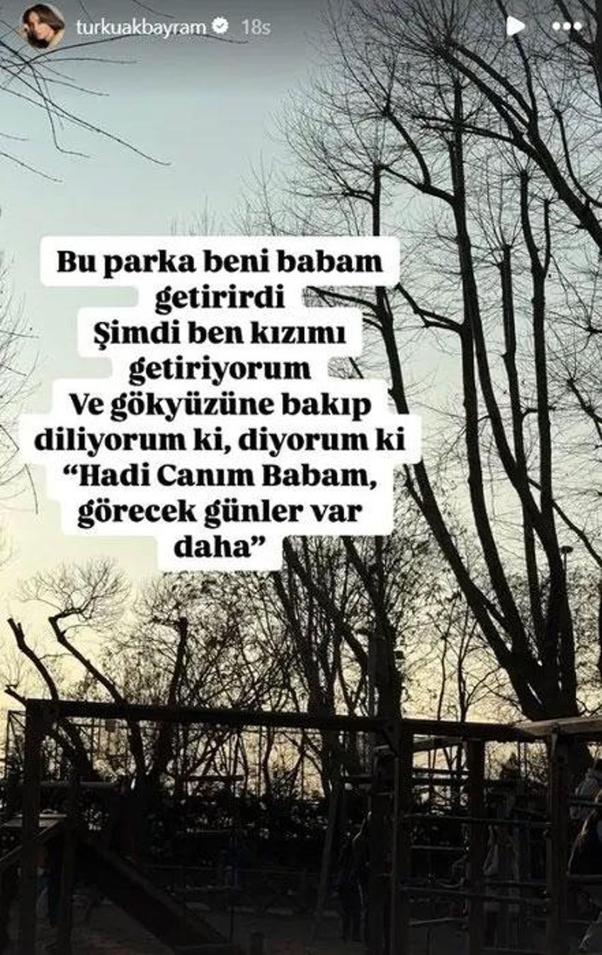 Edip Akbayram'ın kızı Türkü Akbayram yaptığı son paylaşımla babasına seslendi