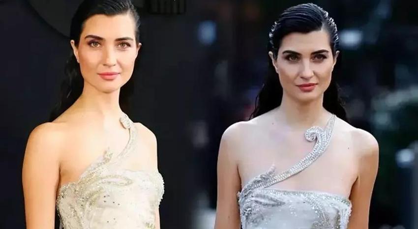 Tuba Büyüküstün Paris'te göz kamaştırdı! Modellere taş çıkarttı
