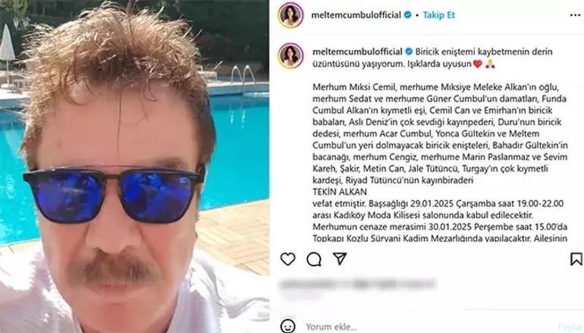 Meltem Cumbul'un acı haberi duyurdu!