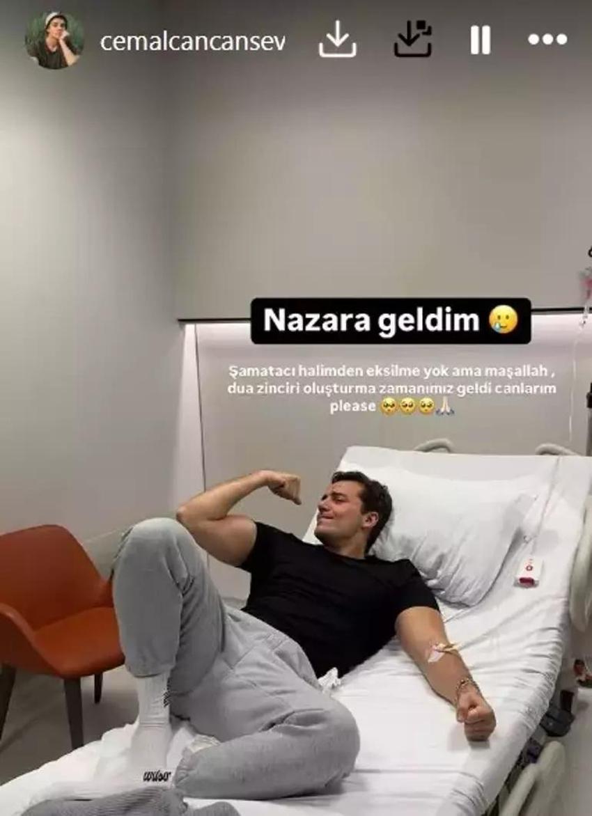 Cemal Can Canseven'e nazar değdi! Hastaneden paylaştı