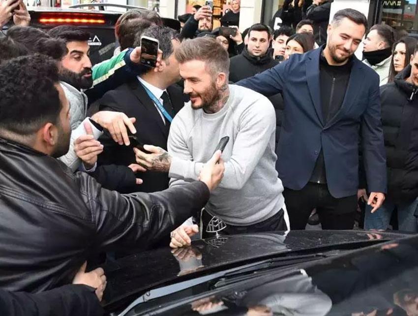 Dünyaca ünlü eski futbolcu David Beckham ve oğlu Romeo İstanbul’da