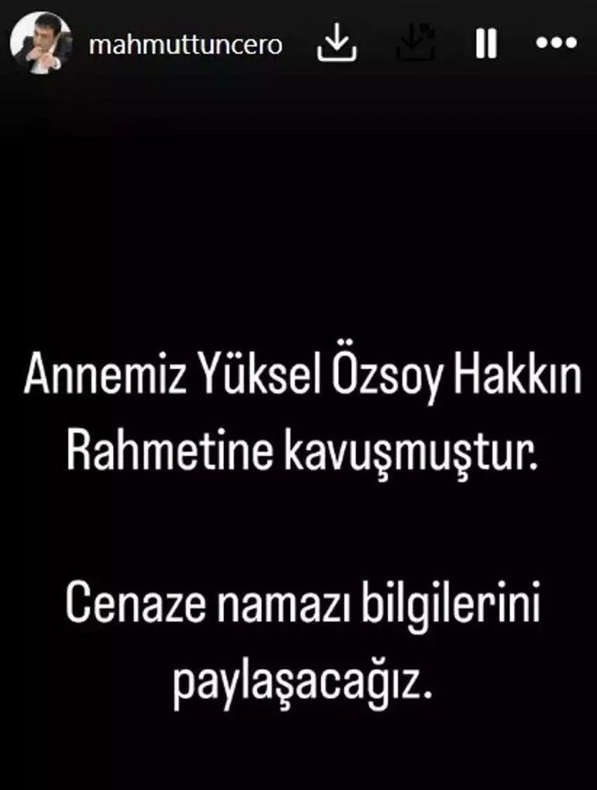 Mahmut Tuncer'in acı günü! Annesini kaybetti