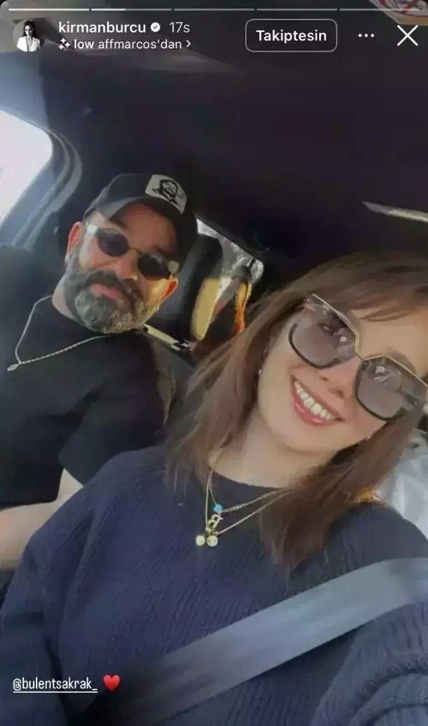 Sürpriz aşk bitti! Burcu Kirman'dan Bülent Şakrak'a göndermeli paylaşım