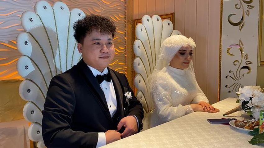 Sevgi engel tanımıyor! Aşkı için müslüman oldu, 5 bin kilometre yol kat etti Rize'ye Çin'den damat geldi