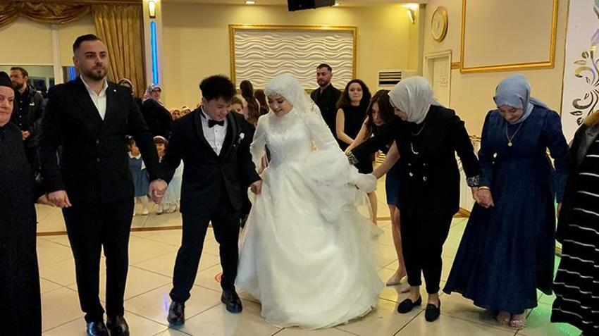 Sevgi engel tanımıyor! Aşkı için müslüman oldu, 5 bin kilometre yol kat etti Rize'ye Çin'den damat geldi