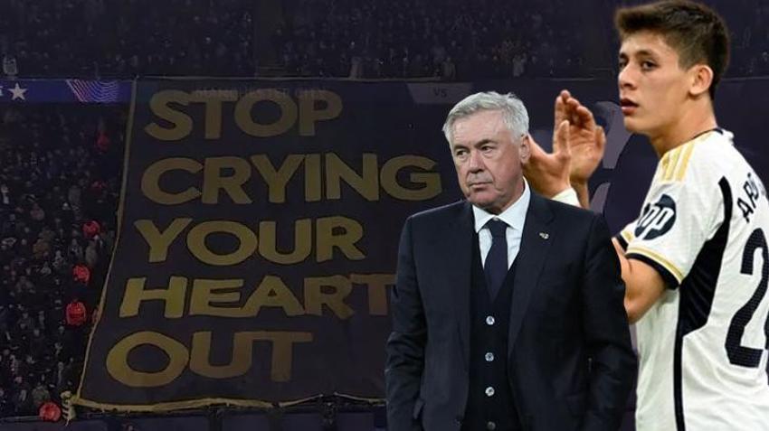 Herkes Arda Güler'i bekledi, Ancelotti yine yapmadı! Tribünlerde olay pankart: Ağlamayı bırak