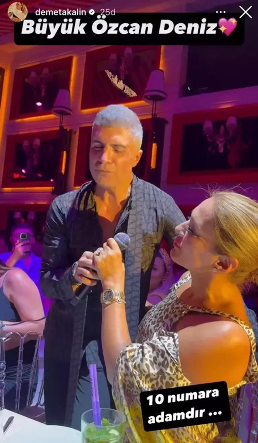 Özcan Deniz'e en büyük destek Demet Akalın'dan geldi!