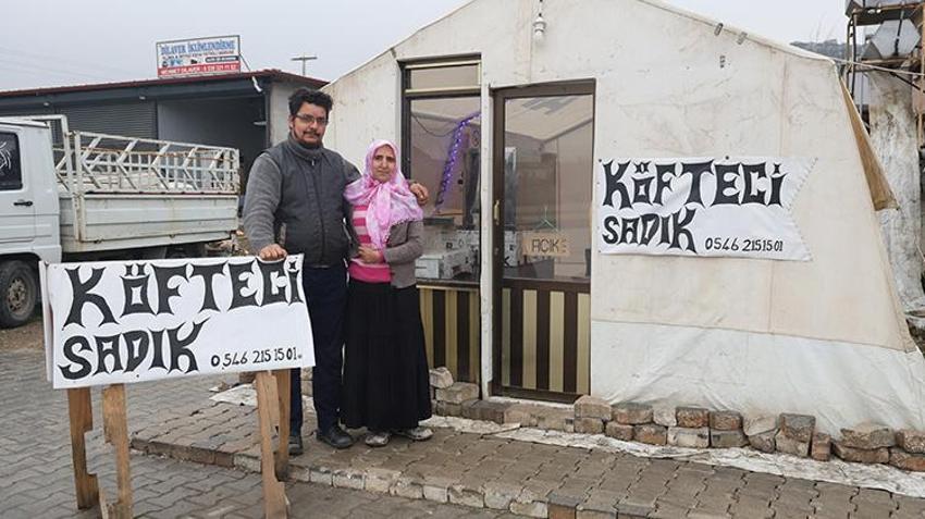 Hatay'da depremde sığındıkları çadır şimdi ekmek teknesi oldu