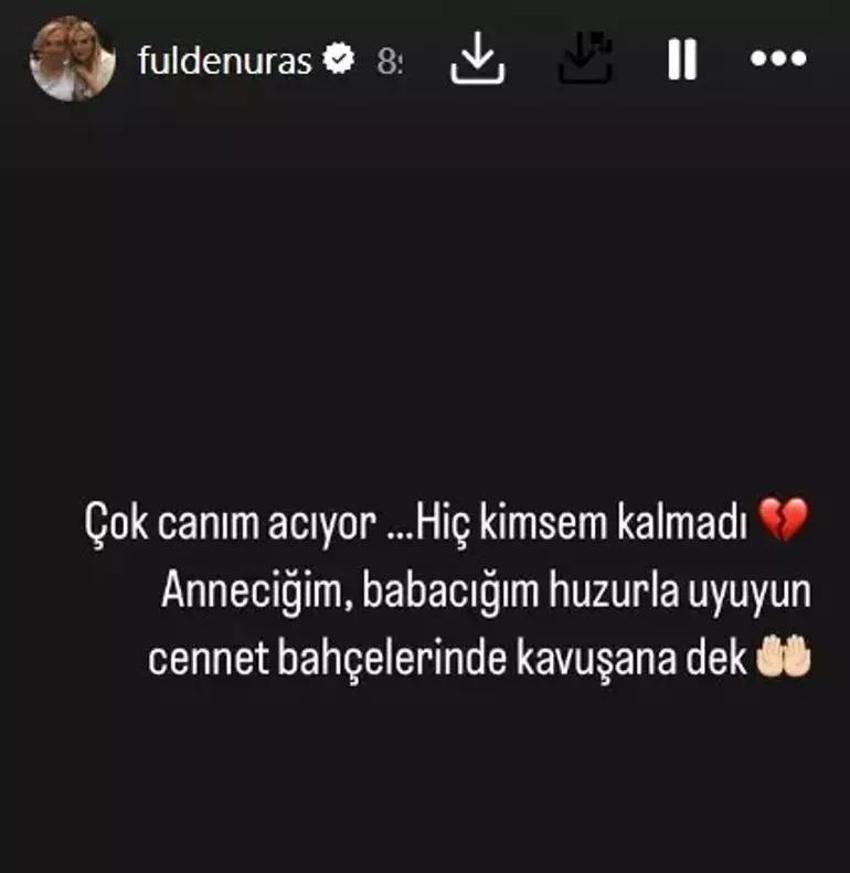 Fulden Uras'tan yürek burkan paylaşım! 'Hiç kimsem kalmadı'