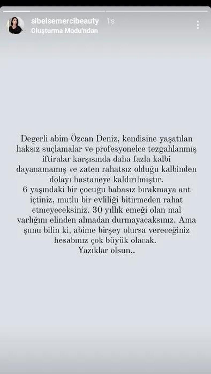 Sette kalp spazmı geçiren Özcan Deniz taburcu oldu! sosyal medyadan ateş püskürdü
