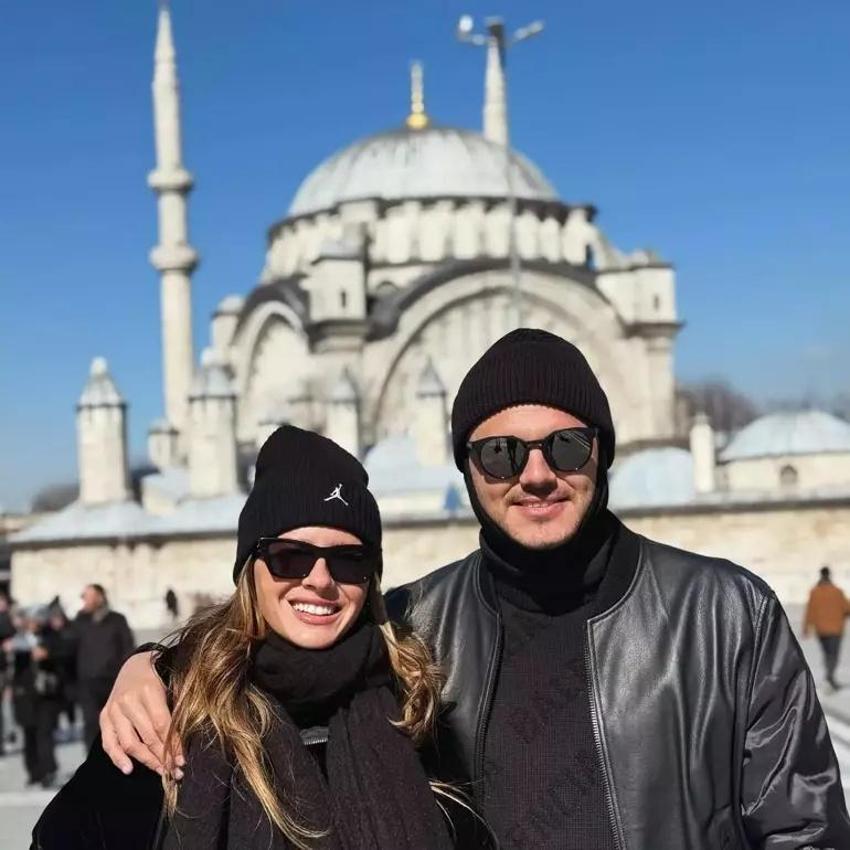 Mauro Icardi İstanbul'u maskeyle gezdi! Sevgilisi China Suárez yalnız bırakmadı
