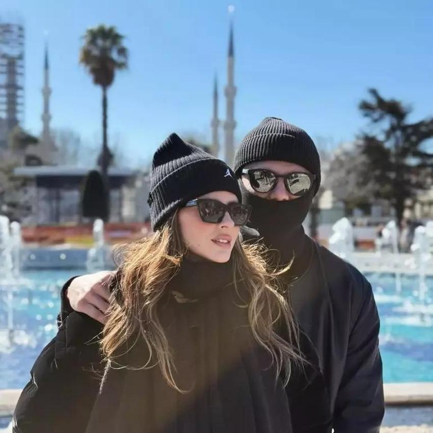 Mauro Icardi İstanbul'u maskeyle gezdi! Sevgilisi China Suárez yalnız bırakmadı
