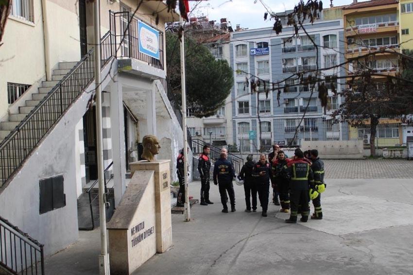Aydın'ı ayağa kaldıran olay! Okulda yangın ihbarı ekipleri harekete geçirdi, ortaya çıkan gerçek şok etti