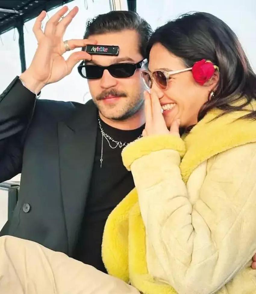 Furkan Andıç'tan sevgilisi Aybüke Pusat'a sürpriz doğum günü kutlaması! Uçaktan indi tekneye koştu....