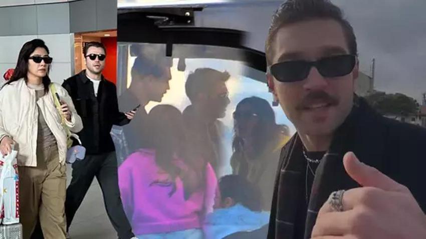 Furkan Andıç'tan sevgilisi Aybüke Pusat'a sürpriz doğum günü kutlaması! Uçaktan indi tekneye koştu....