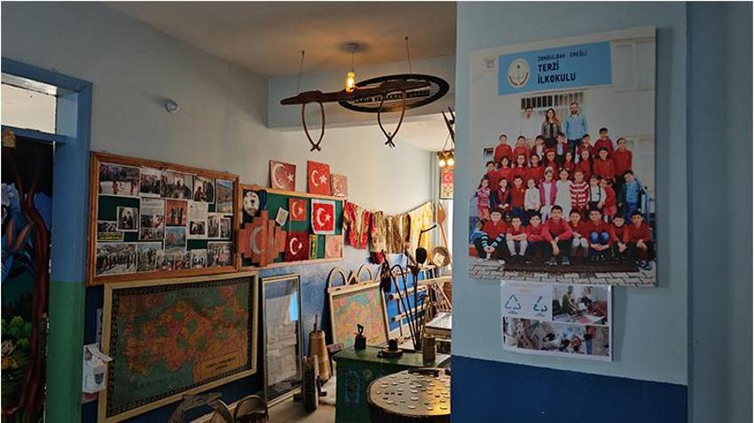 Lise yıllarında topladı, öğretmen olunca sergiledi! Zonguldak'ta 5 öğrencili okulda müze açtı