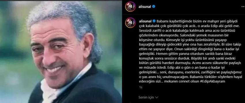 Ali Sunal'ın Edip Akbayram anısı ağlattı! 'Babamın yasında...'
