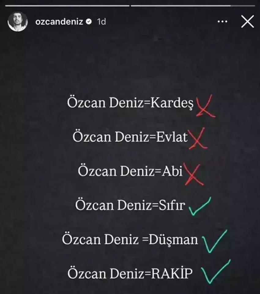 Özcan Deniz'e bu kez ağabeyi sert çıktı! 
