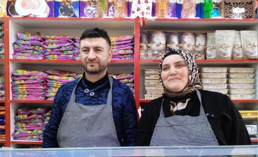 Kocasına yardım etmek için geldiği dükkanda lokum ustası oldu