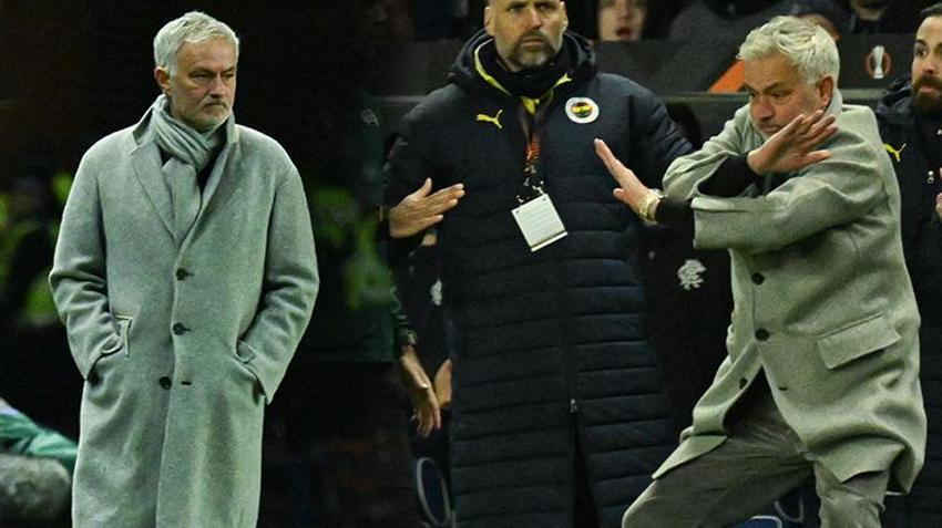 Rangers-Fenerbahçe maçı Avrupa'da manşet oldu: Öfkeli Mourinho, yerden yere vurdu