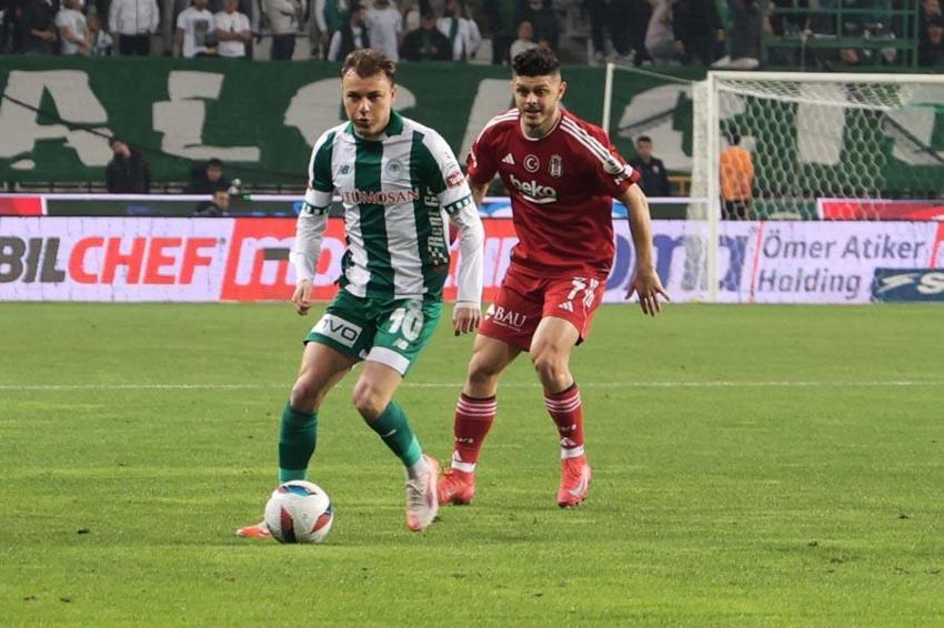 Konyaspor Beşiktaş: 1-0 Kartal direkleri geçemedi