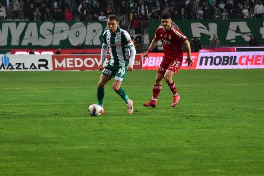 Konyaspor Beşiktaş: 1-0 Kartal direkleri geçemedi