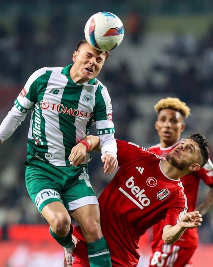 Konyaspor Beşiktaş: 1-0 Kartal direkleri geçemedi
