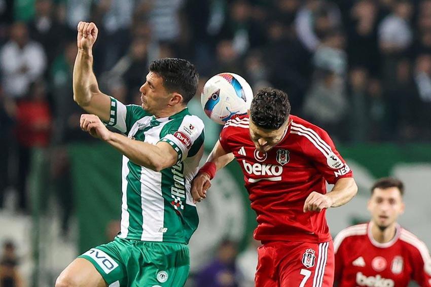 Konyaspor Beşiktaş: 1-0 Kartal direkleri geçemedi