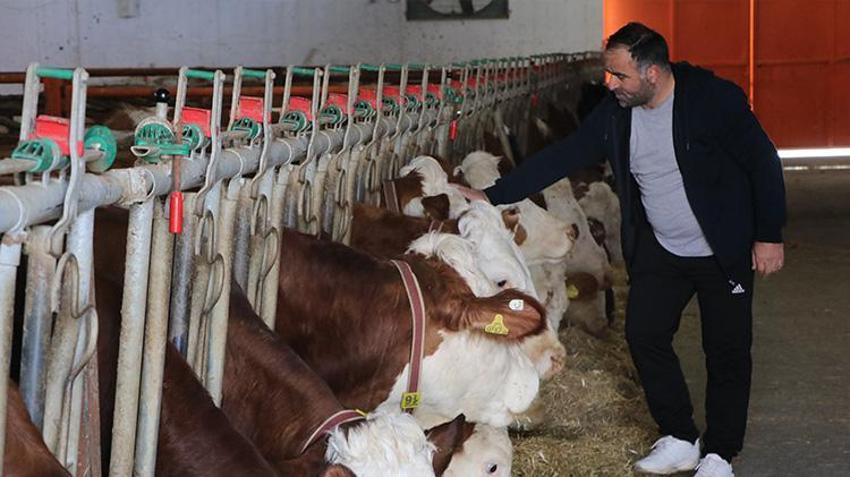 Şehir hayatından kaçıp köyüne yerleşti! Devlet desteğiyle kurduğu çiftlikte ayda tonlarca süt üretiyor