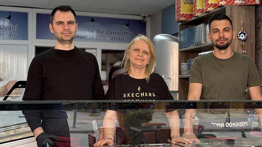 Makedonya'dan Çankırı'ya üçüncü kuşak aynı tarifle dondurma üretiyor